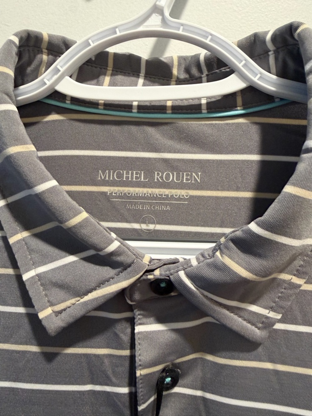 NWT Men’s Michel Rouen Performance Golf Polo, Size Large! - Picture 3 of 7